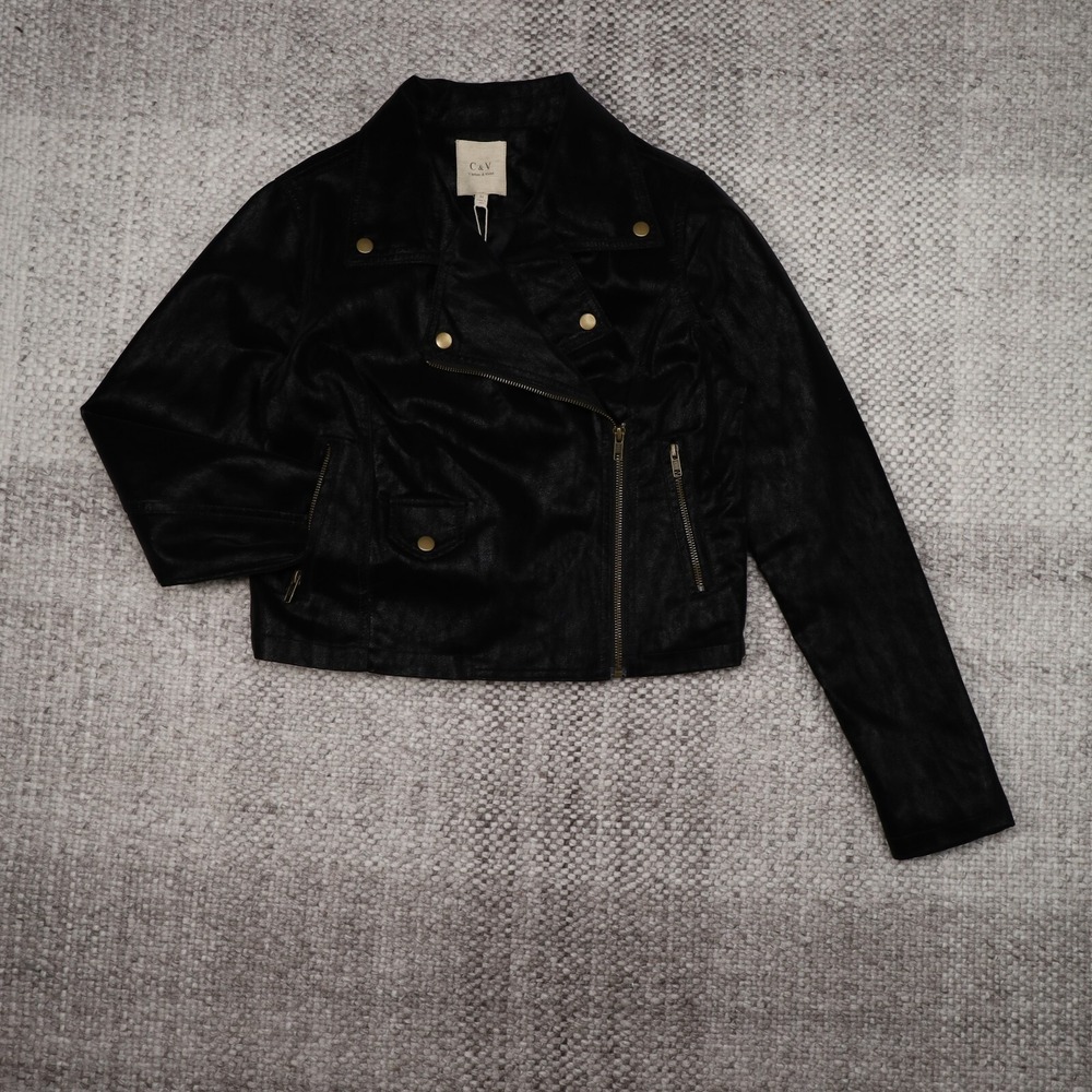 NWT - Chelsea & Violet PU Biker Jacket - M